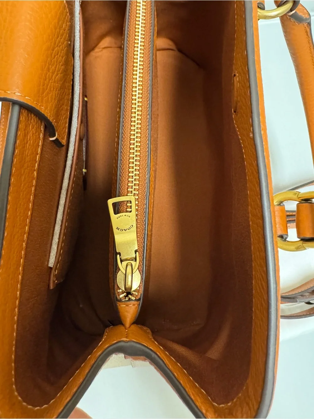 Coach Legacy Leather carryall tan and saddle